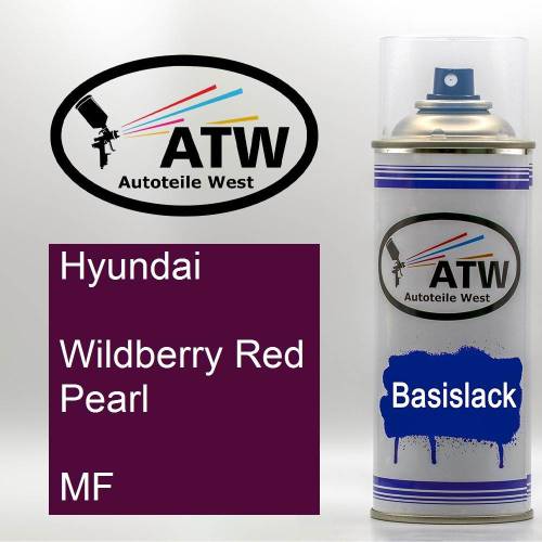 Hyundai, Wildberry Red Pearl, MF: 400ml Sprühdose, von ATW Autoteile West.